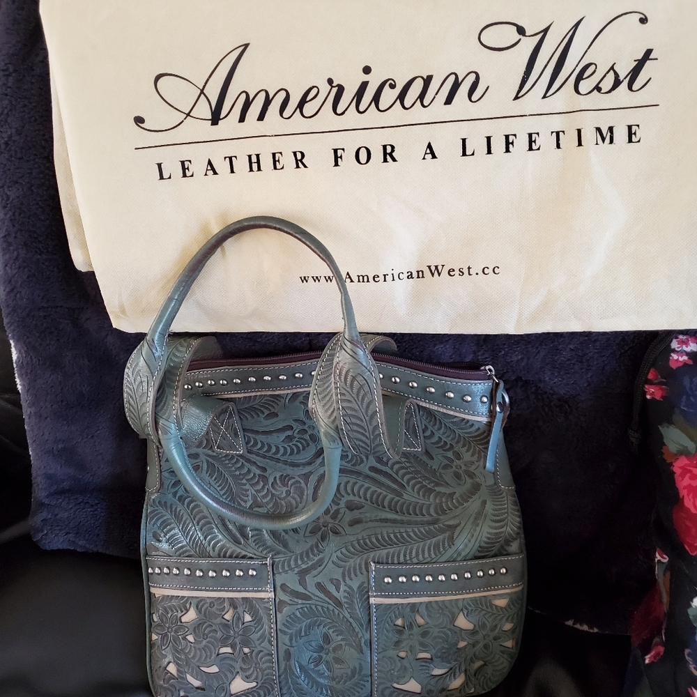 American West leather bag